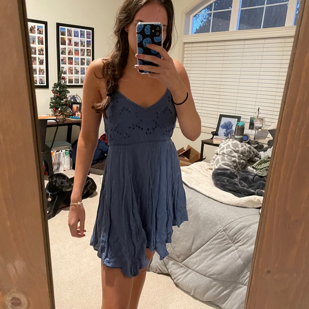 Abercrombie&Fitch Blue Flowy Dress